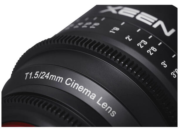 Samyang Xeen 24mm T1.5 Cine Nikon Vidvinkel videoobjektiv